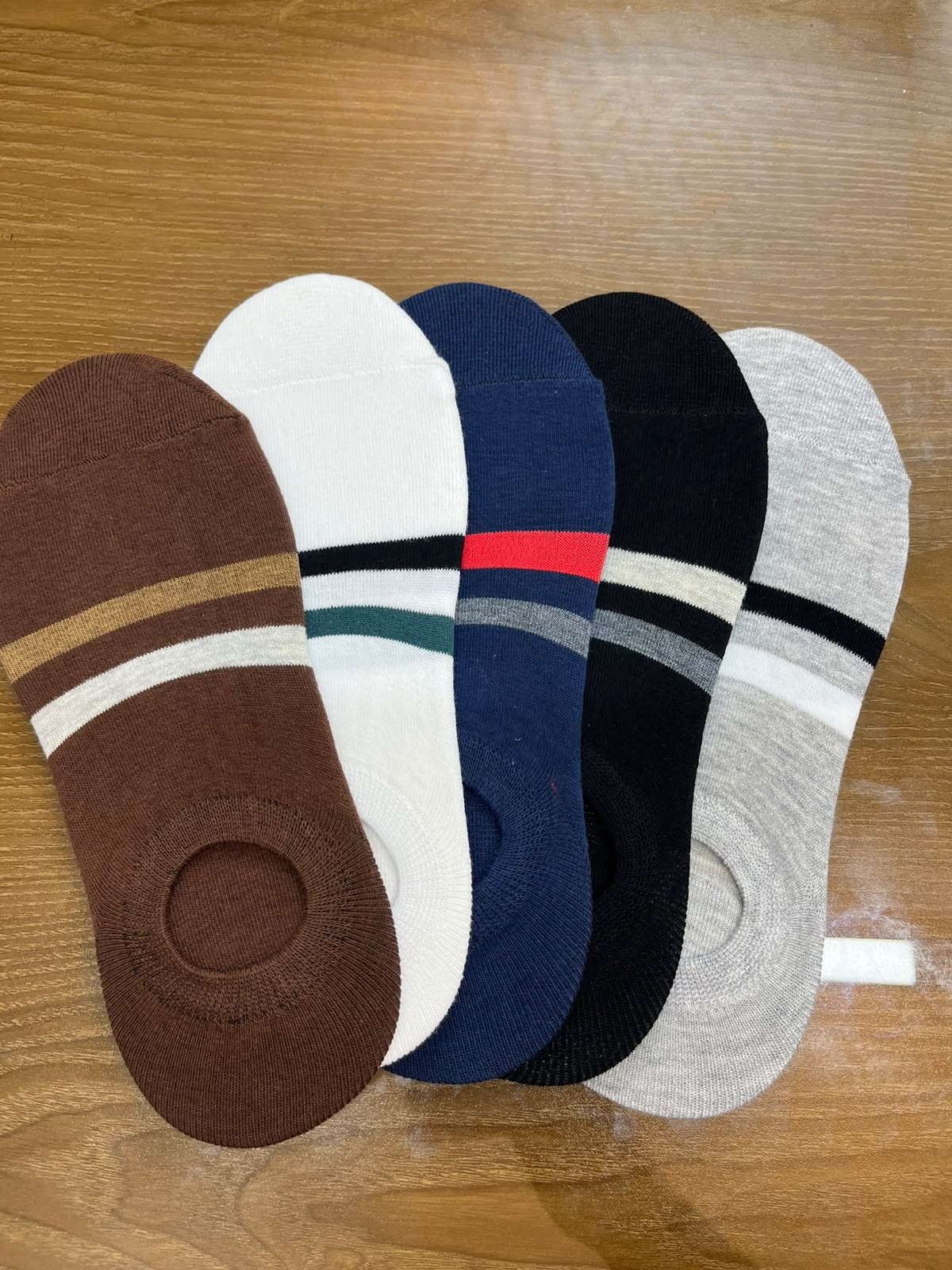 Premium Invisible Cotton Loafer Socks – 5 Pair Box (95% Cotton)