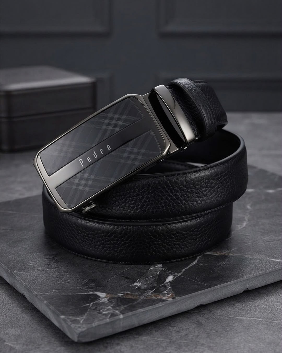 Premium Automatic Genuine Leather Belt for Men – Classic Business Edition
