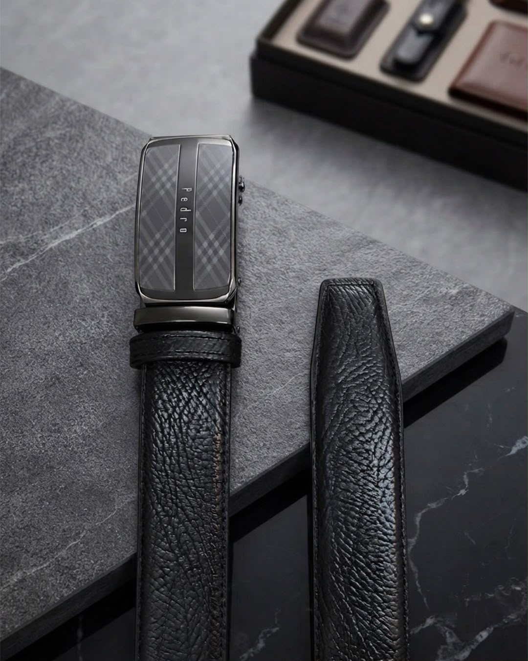 Premium Automatic Genuine Leather Belt for Men – Classic Business Edition