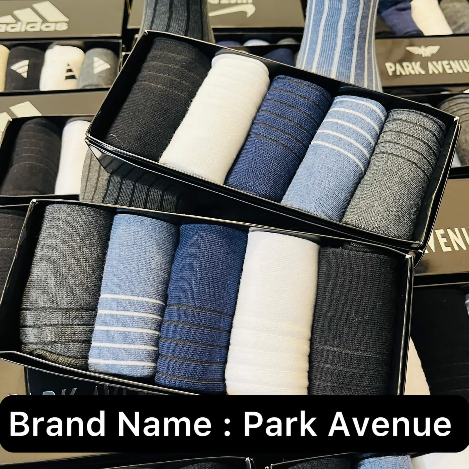 Premium Summer Cotton Crew Socks – 5 Pair Box (5 Colors)