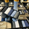 Premium Summer Cotton Crew Socks – 5 Pair Box (5 Colors)