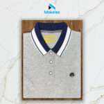 Premium PK Cotton Polo - Gray - Image 2