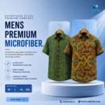 Mens Premium Microfiber Shirt 2 Pcs - Green Ethic & Multicolor