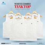 Premium White Mesh TankTop (4 pcs Combo)