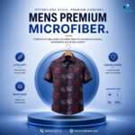 Premium Microfabric Shirt - Navy_Maroon Ethic